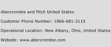 Abercrombie and Fitch United States Phone Number Customer Service