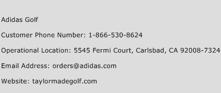 Adidas Golf Phone Number Customer Service