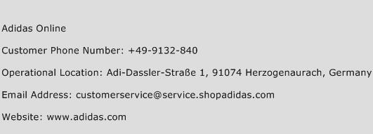 Adidas Online Phone Number Customer Service
