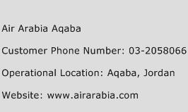 Air Arabia Aqaba Phone Number Customer Service