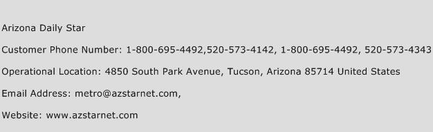 Arizona Daily Star Phone Number Customer Service