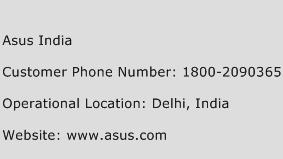 Asus India Phone Number Customer Service