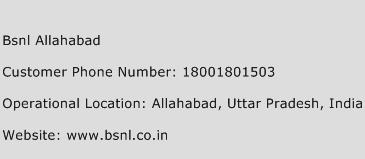 BSNL Allahabad Phone Number Customer Service