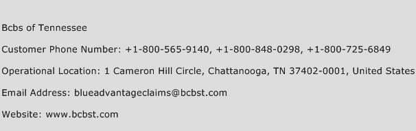 Bcbs of Tennessee Phone Number Customer Service