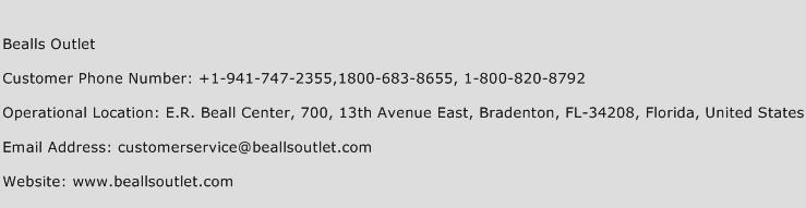 Bealls Outlet Phone Number Customer Service
