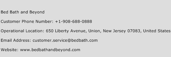 Bed Bath and Beyond Phone Number Customer Service
