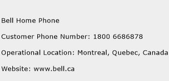 Bell Home Phone Phone Number Customer Service