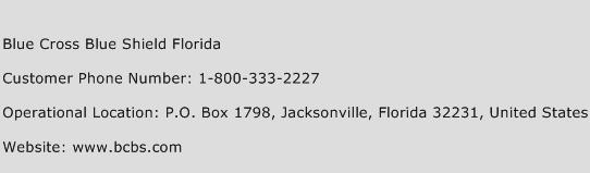 Blue Cross Blue Shield Florida Phone Number Customer Service