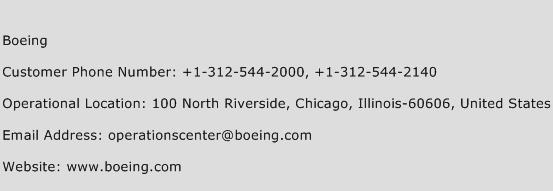 Boeing Phone Number Customer Service