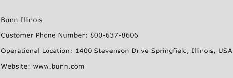 Bunn Illinois Phone Number Customer Service