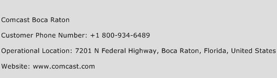 Comcast Boca Raton Phone Number Customer Service