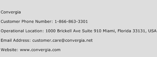 Convergia Phone Number Customer Service