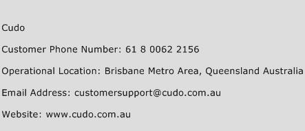 Cudo Phone Number Customer Service