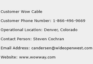 Customer Wow Cable Phone Number Customer Service