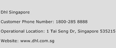 Dhl Singapore Phone Number Customer Service