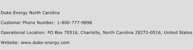 Duke Energy North Carolina Phone Number Customer Service