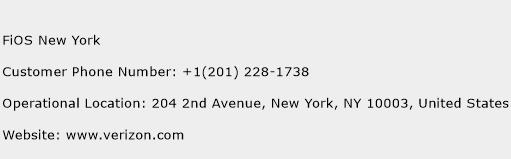 FiOS New York Phone Number Customer Service