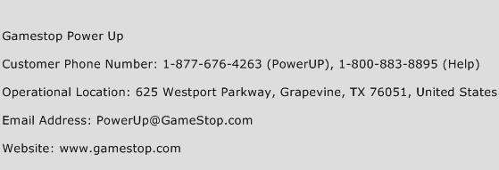 Gamestop Power Up Phone Number Customer Service