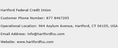 Hartford Federal Credit Union Phone Number Customer Service
