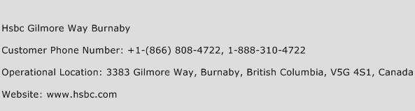 Hsbc Gilmore Way Burnaby Phone Number Customer Service
