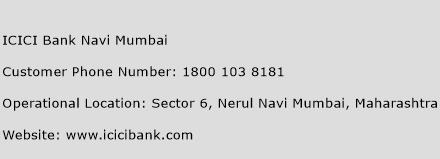 ICICI Bank Navi Mumbai Phone Number Customer Service