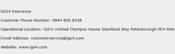 IGO4 Insurance Phone Number Customer Service