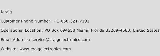 Icraig Phone Number Customer Service
