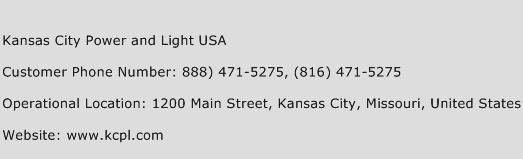 Kansas City Power and Light USA Phone Number Customer Service