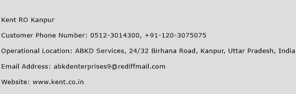 Kent RO Kanpur Phone Number Customer Service