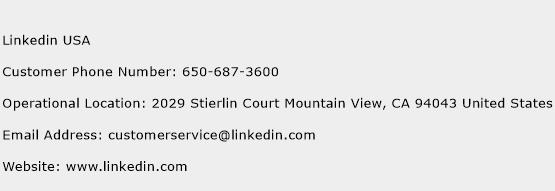 Linkedin USA Phone Number Customer Service