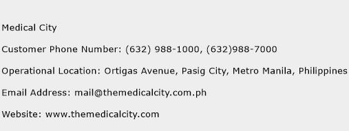 Medical City Phone Number Customer Service