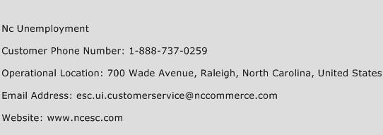 Nc Unemployment Phone Number Customer Service