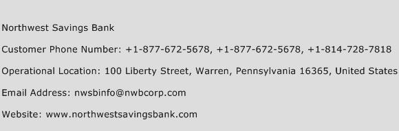 Northwest Savings Bank Phone Number Customer Service