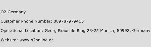 O2 Germany Phone Number Customer Service