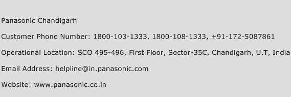 Panasonic Chandigarh Phone Number Customer Service