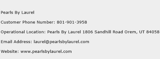 Pearls By Laurel Phone Number Customer Service