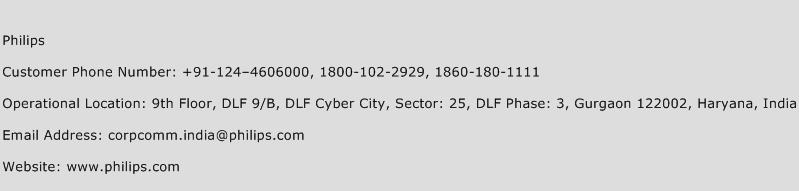 Philips Phone Number Customer Service
