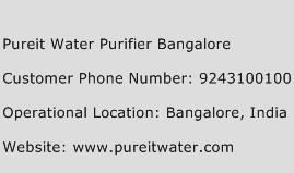 Pureit Water Purifier Bangalore Phone Number Customer Service