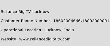 Reliance Big TV Lucknow Phone Number Customer Service
