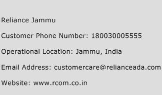 Reliance Jammu Phone Number Customer Service