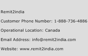 Remit2india Phone Number Customer Service