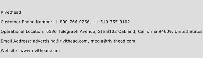 Rivethead Phone Number Customer Service