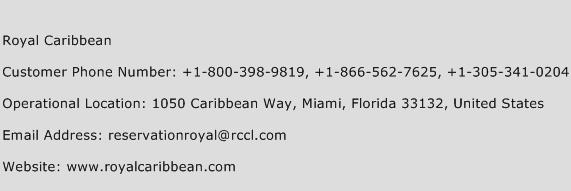 Royal Caribbean Phone Number Customer Service