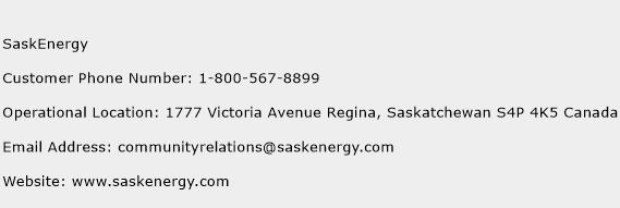 SaskEnergy Phone Number Customer Service