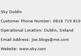 Sky Dublin Phone Number Customer Service
