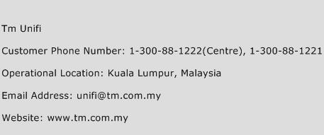 TM UniFi Phone Number Customer Service