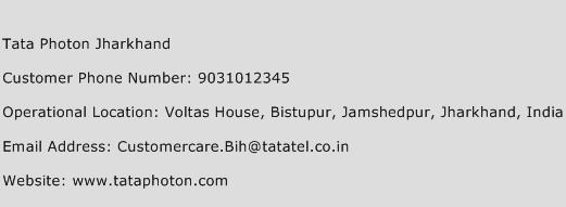 Tata Photon Jharkhand Phone Number Customer Service