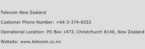 Telecom New Zealand Phone Number Customer Service