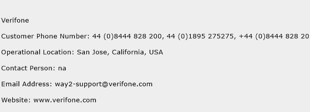 Verifone Phone Number Customer Service