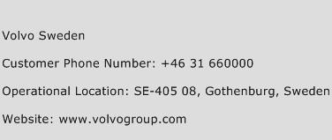 Volvo Sweden Phone Number Customer Service